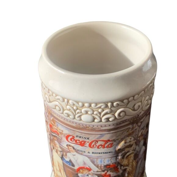 Vintage Coca Cola Stein 1994 The Classic Americana Soda Fountain Experience - Picture 7 of 16